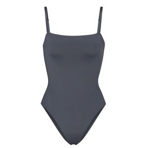 SKIMS SWIM SHAPING ONE PIECE GUNMETAL SMALL NWT